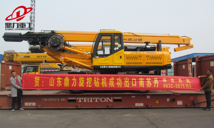 360輪式旋挖鑽機出口蘇丹